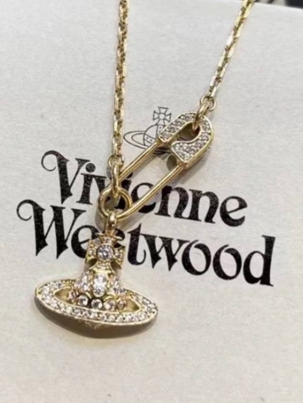 Vivienne Westwood gold necklace